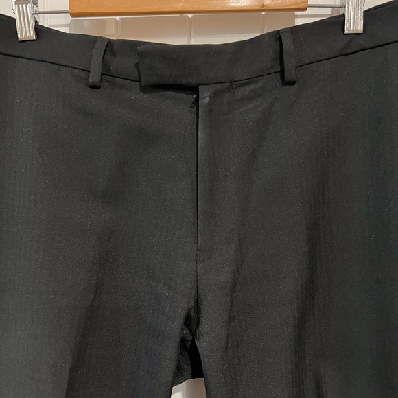 Paul Fredrick Men’s Charcoal colored Dress Pants size 36x30.5 - Picture 2 of 6